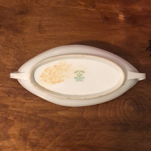 Japan Porcelain Ceramic Dish Oblong Shape Island Sea Landscape - Picture 5 of 6